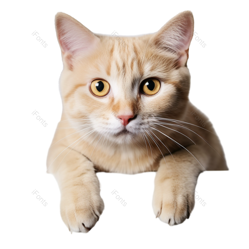 小猫图片,宠物元素,白色PNG,动物免抠素材